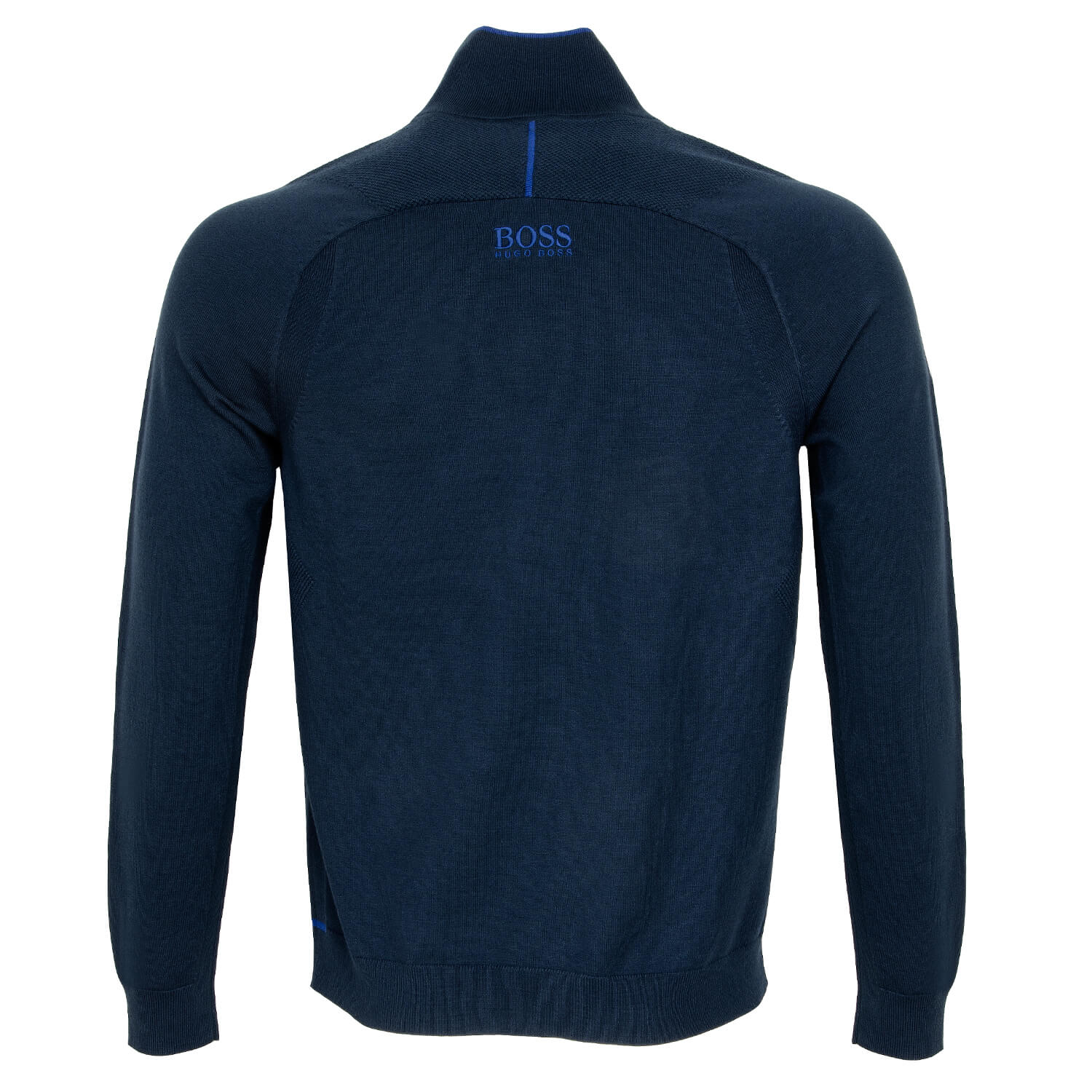 HUGO BOSS Zenno Zip Neck Sweater Navy Scottsdale Golf